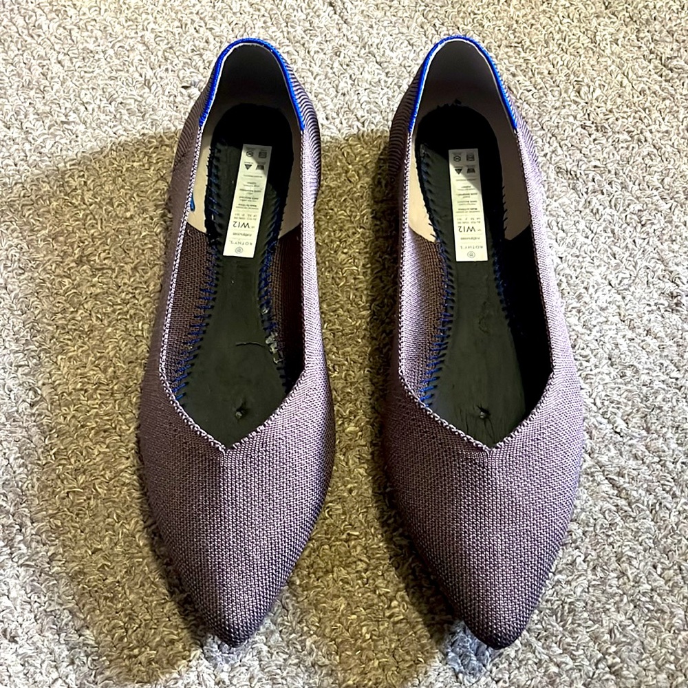 Rothy’s the point Mink slip on shoes
